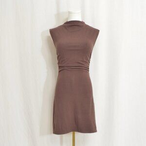 reformation alden knit dress in cafe size small new without tags
